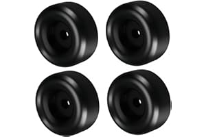 4PCS Trailer Ramp Door Rubber Bumpers, 2.5" Round Rubber Bumpers with Holes for Trailer Door Bumpers, Truck Doors, Generators