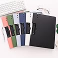 A4 Binder Clip Boards Punchless with Spring Action Clamp Strong Clips File Folder Clipboards Bulk Office Commercial School Documents Folder Binders Clip for Letter or A4 Size,6 Pack