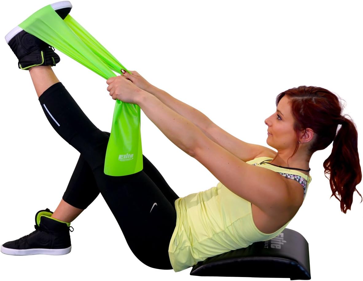 Elite Sportz Abdominal Sit Up Pad and Gives Great Lower Back Support, Helping to Remove All The Strain, Making Sit Ups Easy - Bonus Resistance Band Included : Sports & Outdoors