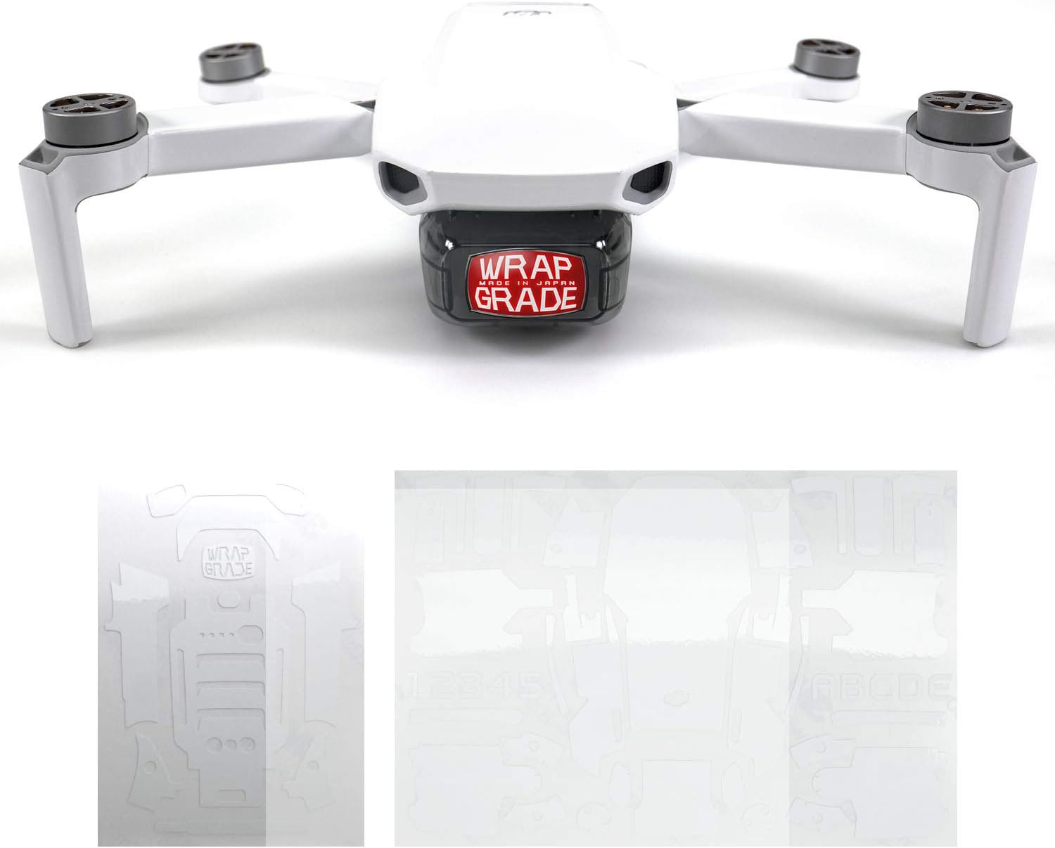 Wrapgrade Skin Compatible with DJI Mavic Mini (Racing White)