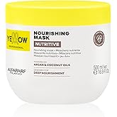 Alfaparf Milano Yellow Professional Nutritive Nourishing Mask for Dry Hair - Powered by Argan & Coconut Oils - Designed for Deep Nourishment (16.9 fl oz / 500ml)