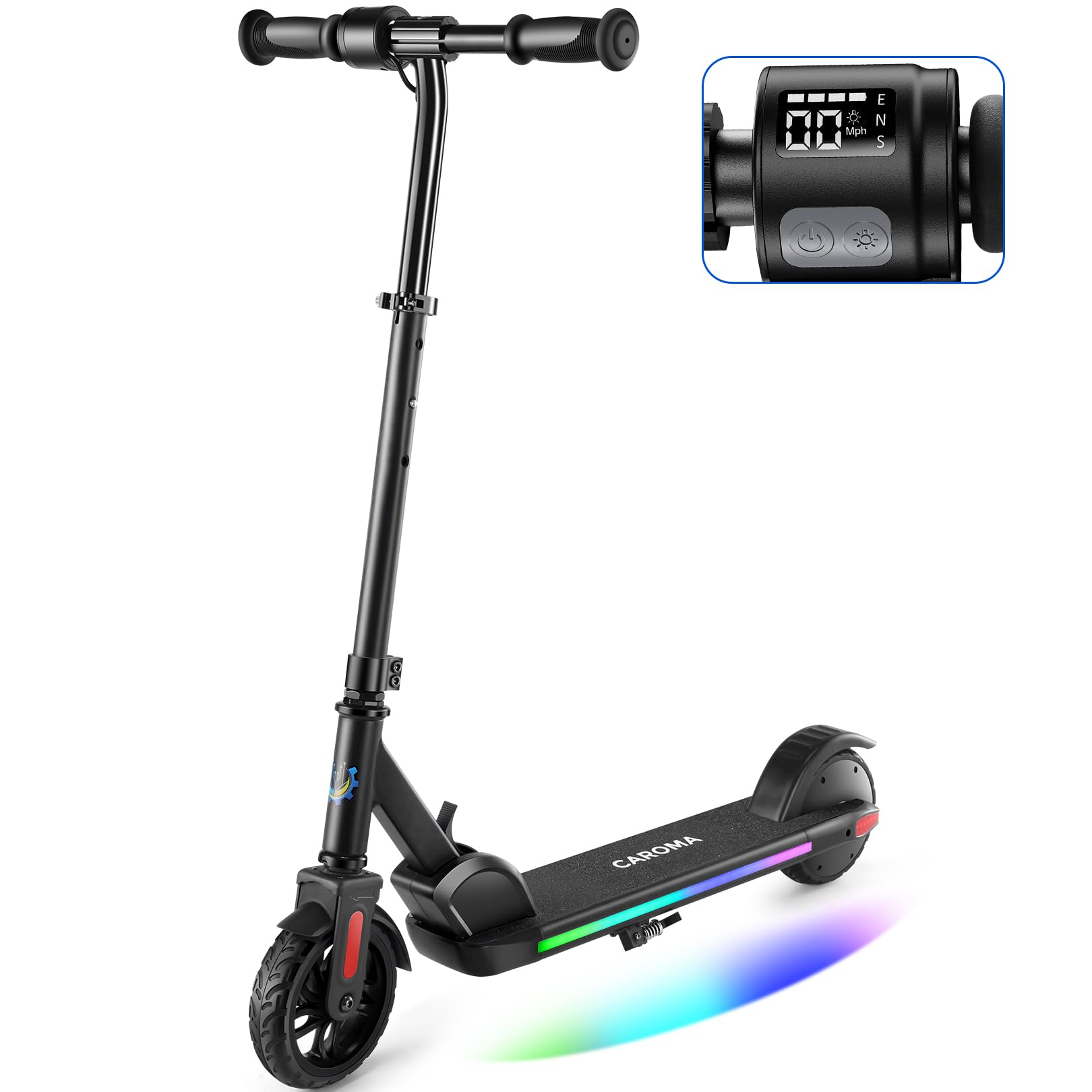 Caroma Electric Scooter for Kids Ages 8-12, 180W