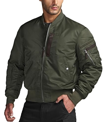 Amazon.com: Pro Club Men's Flight Bomber Jacket, Navy, Small