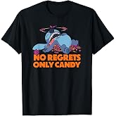 Amazon Essentials Stitch Halloween No Regrets Only Candy T-Shirt