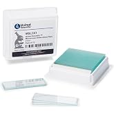United Scientific&trade; Microscope Slides, Pre-Cleaned Glass 3"x1", 72 Pack | Ground edges, Ready-to-use surface, 1mm to 1.2mm thickness, Secure packaging, Glass slides for microscope