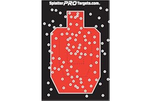 12x18 Splatter Targets. Made in Canada. Shots Burst with Bright White Halo Upon Impact. Instantly See Your Shots.