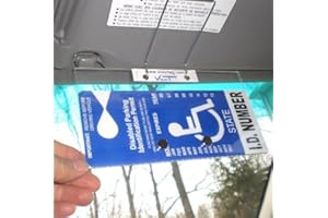 VisorTag® Horizontal by JL Safety -Handicapped Placard Cover and Holder. Easily Display & Swing Away Your Disabled Parking Placard. Best Handicap Parking Tag Holder Available. Patented & Made in USA