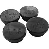 Road Superior Truck Parts 4 Pk Black Rubber Hub Cap Vent Plugs Replacement for 359-5990