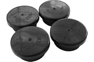 Road Superior Truck Parts 4 Pk Black Rubber Hub Cap Vent Plugs Replacement for 359-5990