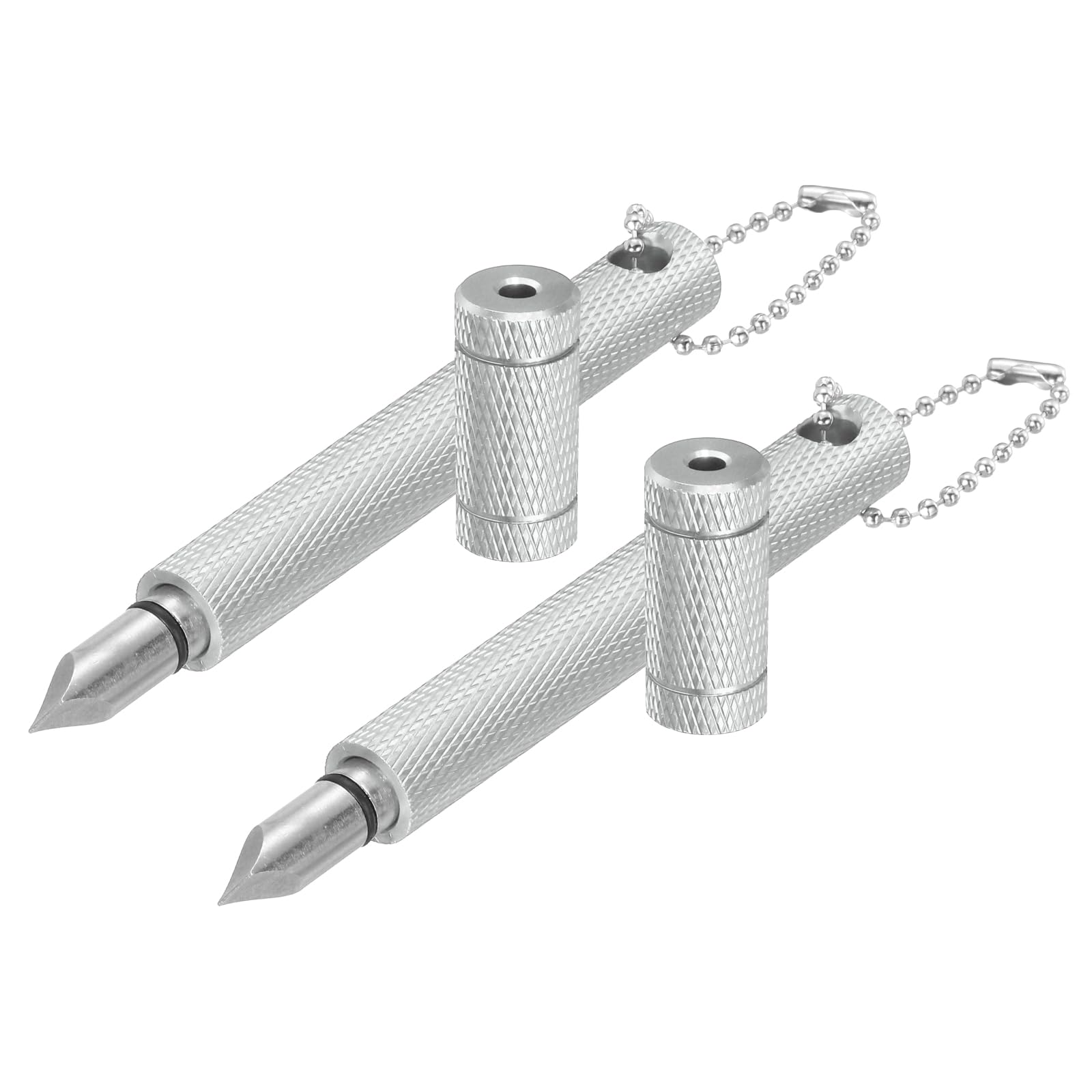 PATIKIL Golf Club Groove Sharpener, 2 Pieces Golf Club Sharpeners Re-Grooving Tool and Cleaner for Men U & V-Grooves Wedges Irons Generate Optimal Back Spin, Silver