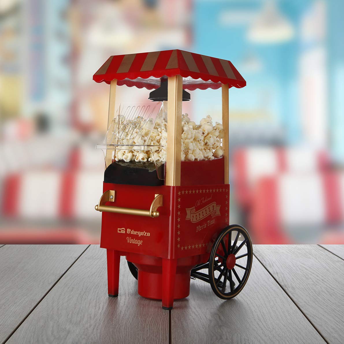 Orbegozo PA-5000 PALOMITERO VINTAGE, 1200 W, Rojo: Orbegozo ...