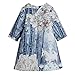 Childdkivy Butterfly Princess Dress Infant Party Cloth Unicorn Print (unicorn, 8(6-7year))