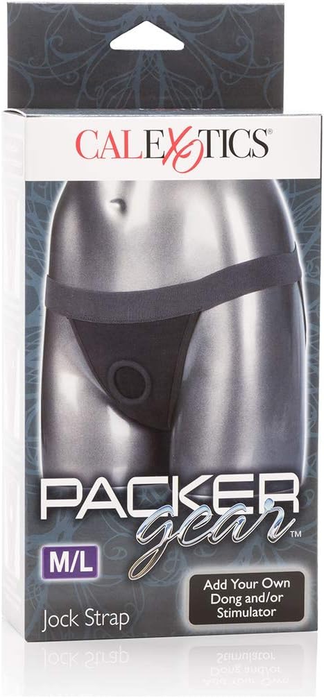 Calexotics Packer Gear Jock Strap, Medium/Large, Black - Image 3