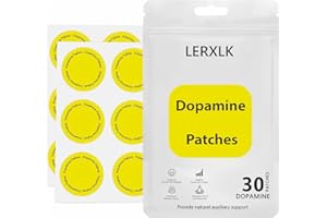 LERXLK Dopamine Patches, 30 Patches, Promotes Natural Dopamine and Serotonin Balance for Clarity & Energy.（30 Count）