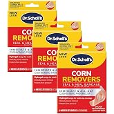 Dr. Scholl's Corn Removers Seal &amp; Heal Bandage, Hydrogel Technology, 18 ct | Corn removers for toes and corn remover pads that provide shoe cushioning protection and all-day pain relief