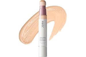 JOAH Perfect Complexion Under Eye Concealer and Hydrating Serum, Korean Makeup for Dark Circles and Puffiness, Peptide Serum with Medium Coverage, Cushion Tip Applicator