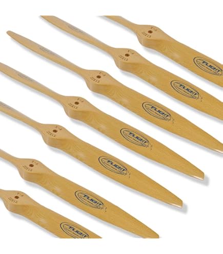 XOAR PJM 22x10 Red Wood Propeller For Gas RC Airplanes - 22 Inch, Gas/Nitro, Aerobatic & Scale Models