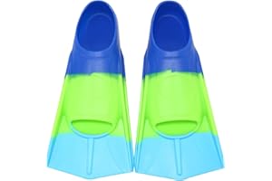 Fanwill Kids Swim Fins,Short Comfortable Flippers for Lap Swimming and Training for Child,Girls,Boys,Beginners