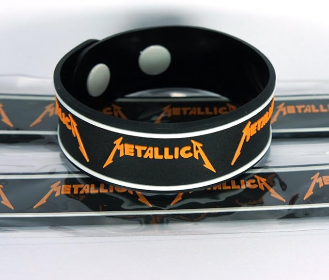 Metallica 3X Rubber Bracelet Wristband 1103A Orange