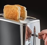 Russell Hobbs Luna 2 Slice Toaster 1500W Grey 6 Browning Levels Fast Toasting view 3