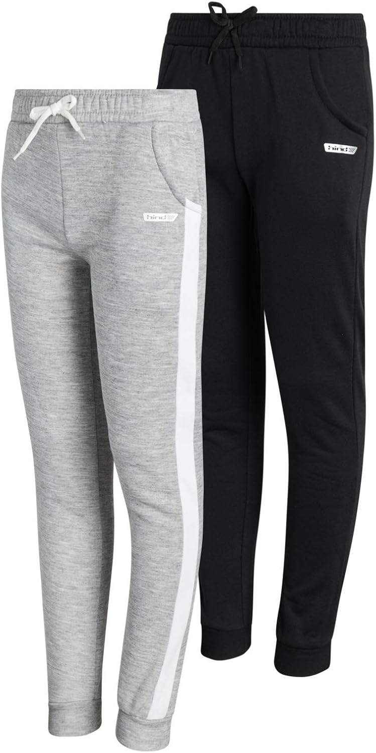 Hind Girls Sweatpants -Fleece Joggers with Pockets (2 Pack): Clothing