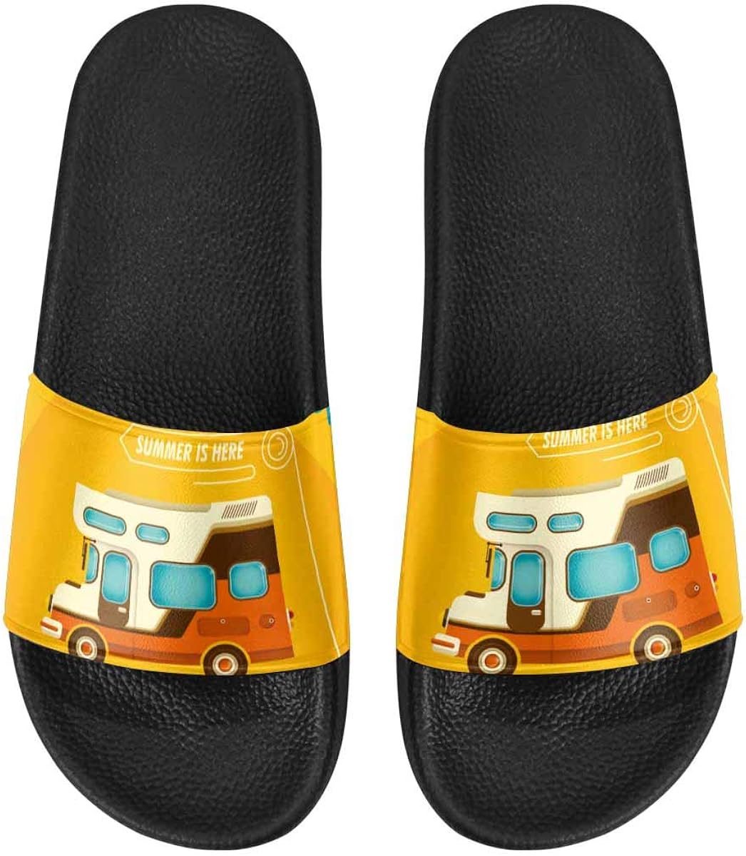 Amazon.com | INTERESTPRINT Women's Open Toe Soft Sole Slide Sandals (US6-US12) | Slides