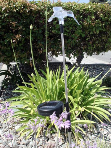 Hummingbird Solar Wing Down Garden Yard Stake Light Set of 2pcs