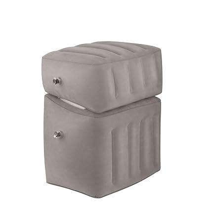 Fußstütze Reisekissen für Flugzeug, 2-in-1 Design, Höhenverstellbar, Aufblasbares Kissen für Kinder zum Hinlegen oder Schlafe