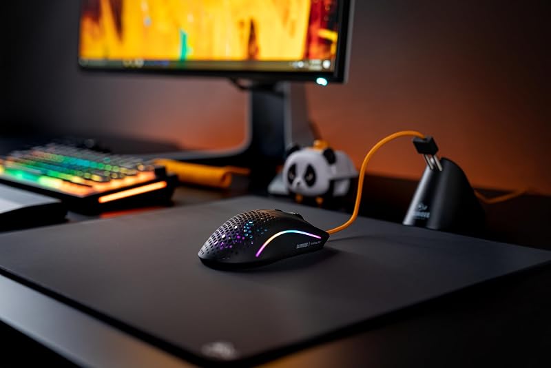 Gaming Model O 2 Wired Gaming Mouse - 59g Ultralight, FPS, 26,000 DPI, Motion Sync, 80M Click Rated Switches, 6 Programmable Buttons, Ambidextrous, RGB, PTFE Feet - Black