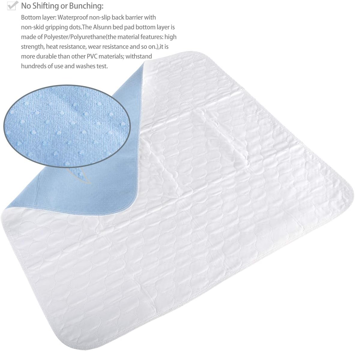 4 Pack Bed Pads for Incontinence Washable 34" x 36",Waterproof Bed Pads,Adult Washable Incontinence Bed Pads for Adults,Dog,Kids: Health & Personal Care