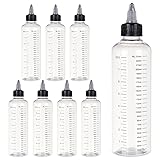 BENECREAT 8 Pack 8oz Large Transparent Plastic