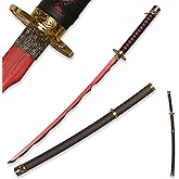 40" and 50" Rivers of Blood Swords, Stainless Steel, Handcrafted Anime Role-Playing Props for Display and Collection