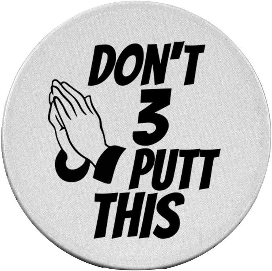 Funny Golf Ball Poker Chip Token Putting Marker Dont 3 Putt Fathers Day Gift for Him Husband Grandfather Golfer Printed 2 Sides