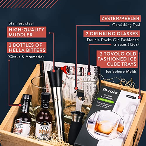 Old Fashioned Cocktail Bartender Kit Mixology Bartender Kit Old