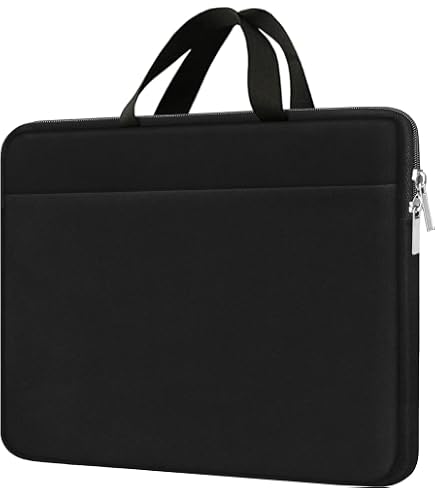 RUYIDAY Neoprene Laptop Sleeve Bag With Handle – Fits 14 To 15.6 Inch Laptops (Dell, HP, Lenovo, ASUS, Acer, Toshiba, Chromebook)
