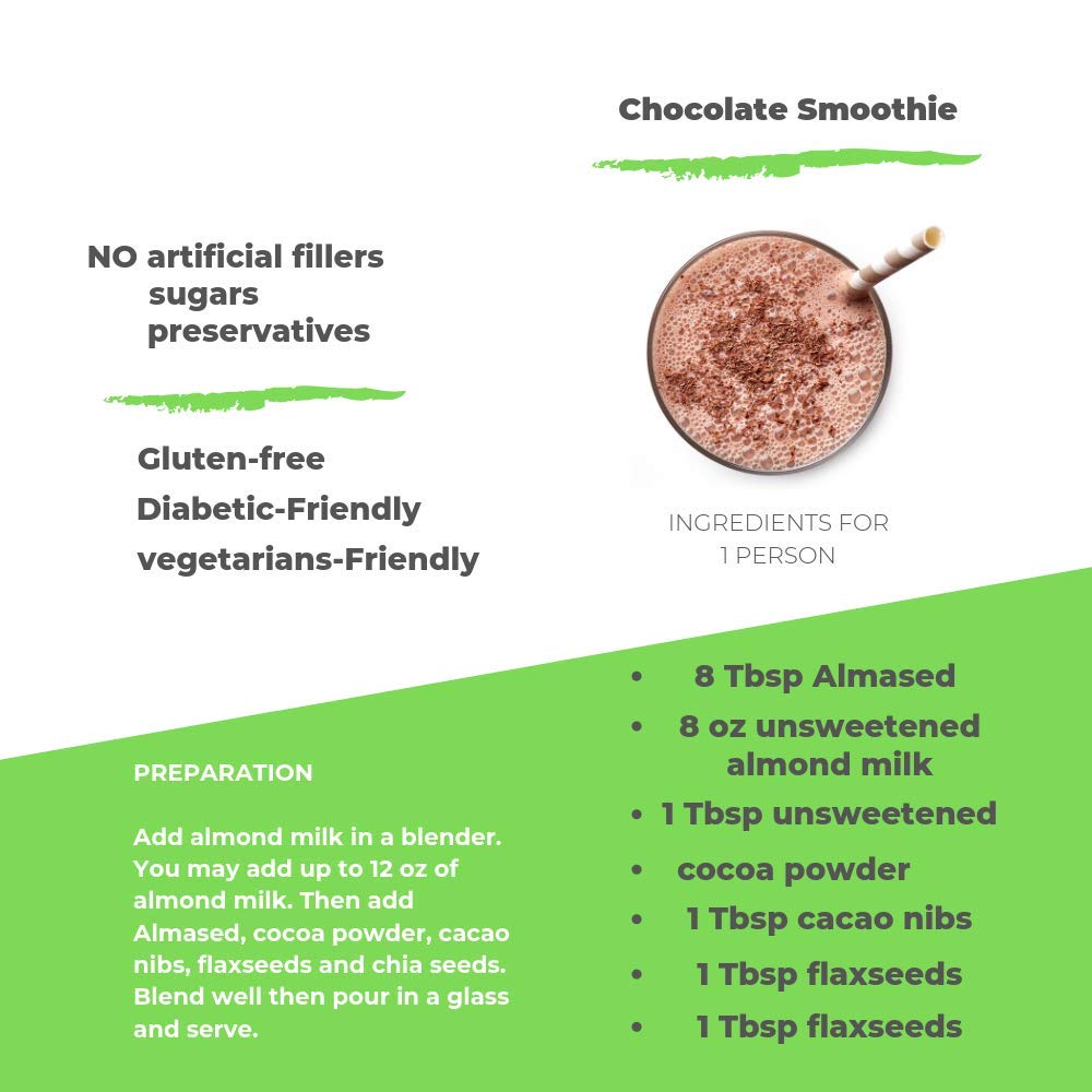 Almased LowGlycemic High Protein Powder Shake Meal Replacement for Weight Management NonGMO