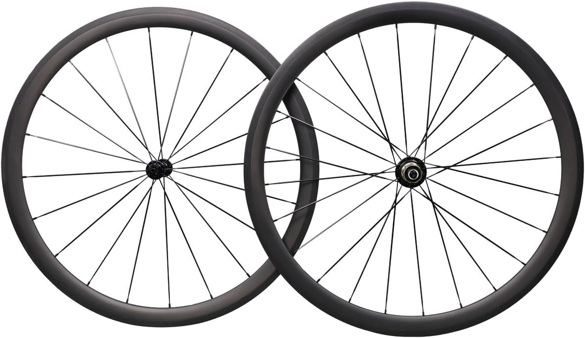 IMUST Lightweight Aero Full Carbon Fiber T700 700C 38mm Road Bike Clincher Wheelset Shimano 10/11 Speed