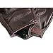 Full Finger Leather Motorcycle Gloves Touchscreen Goat Skin Brown Motorbike Riding Gloves (L, Brown,Non-Perforated)