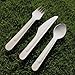 Birchware Disposable Wooden Spoons (100 count), 6.5
