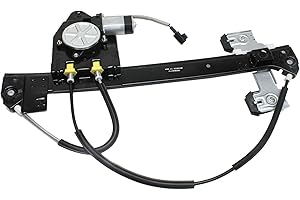 JC Whitney Window Regulator Compatible with 2002-2009 Chevy Chevrolet Trailblazer, GMC Envoy, 2002-2004 Oldsmobile Bravada, 2004-2007 Buick Rainier with Motor Rear, Driver Side GM1550109 JB491712