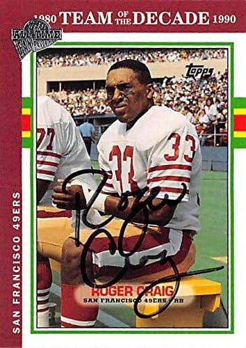 roger craig signed football