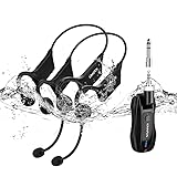 KIMAFUN 2.4G Headset Dual Wireless Microphone for 2