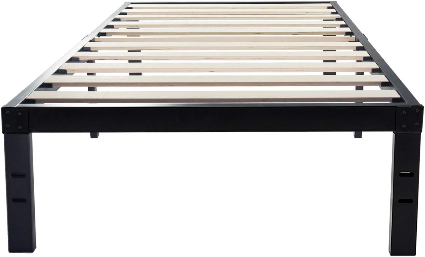 Best platform bed frame, black, twin