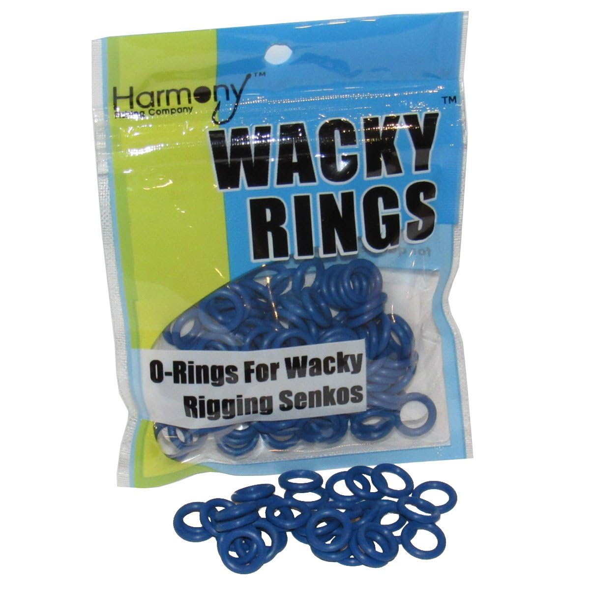 Wacky Rings - (Bruiser Blue O-Rings For Wacky Rigging Senko Worms (100 Orings For 4&5" Senkos)