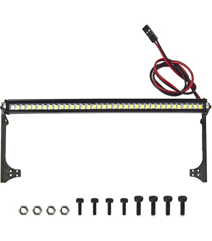 ShareGoo RC Roof Light Bar Kit - 6 LED Lights For Traxxas TRX-4, Axial SCX10 & More 1/10 Crawlers