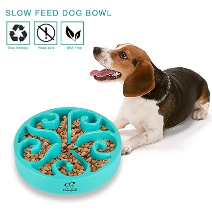 Decyam Pet Fun Feeder Dog Bowl Slow Feeder Bloat Stop Dog Food