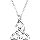 PROSILVER Celtic Jewelry For Women, Irishs, 925 Sterling Silver Love Knot Good Luck Necklace, 18-20 Inch Adjustable, Come with Box
