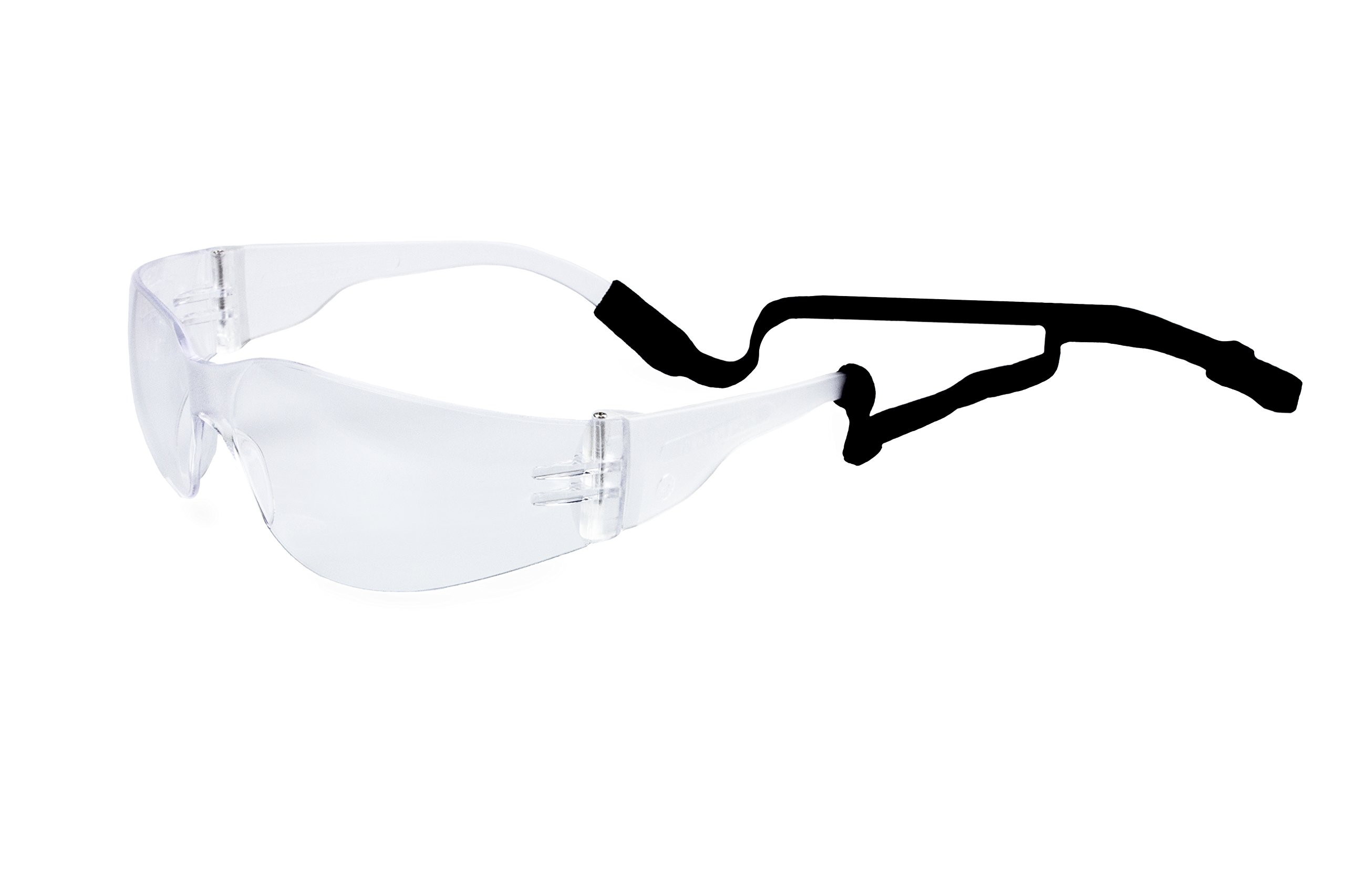 atope 149.01 Glasses Against impactó with Drawstring, Transparent, L