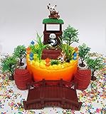 Kung Fu Panda Birthday Cake Topper Set Featuring Kung Fu Panda Figures and Decorative Themed Accessories