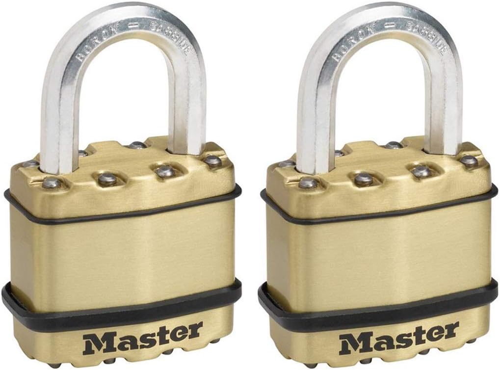 MASTER LOCK Heavy Duty Padlock [Key] [Laminated Steel / Brass Finish